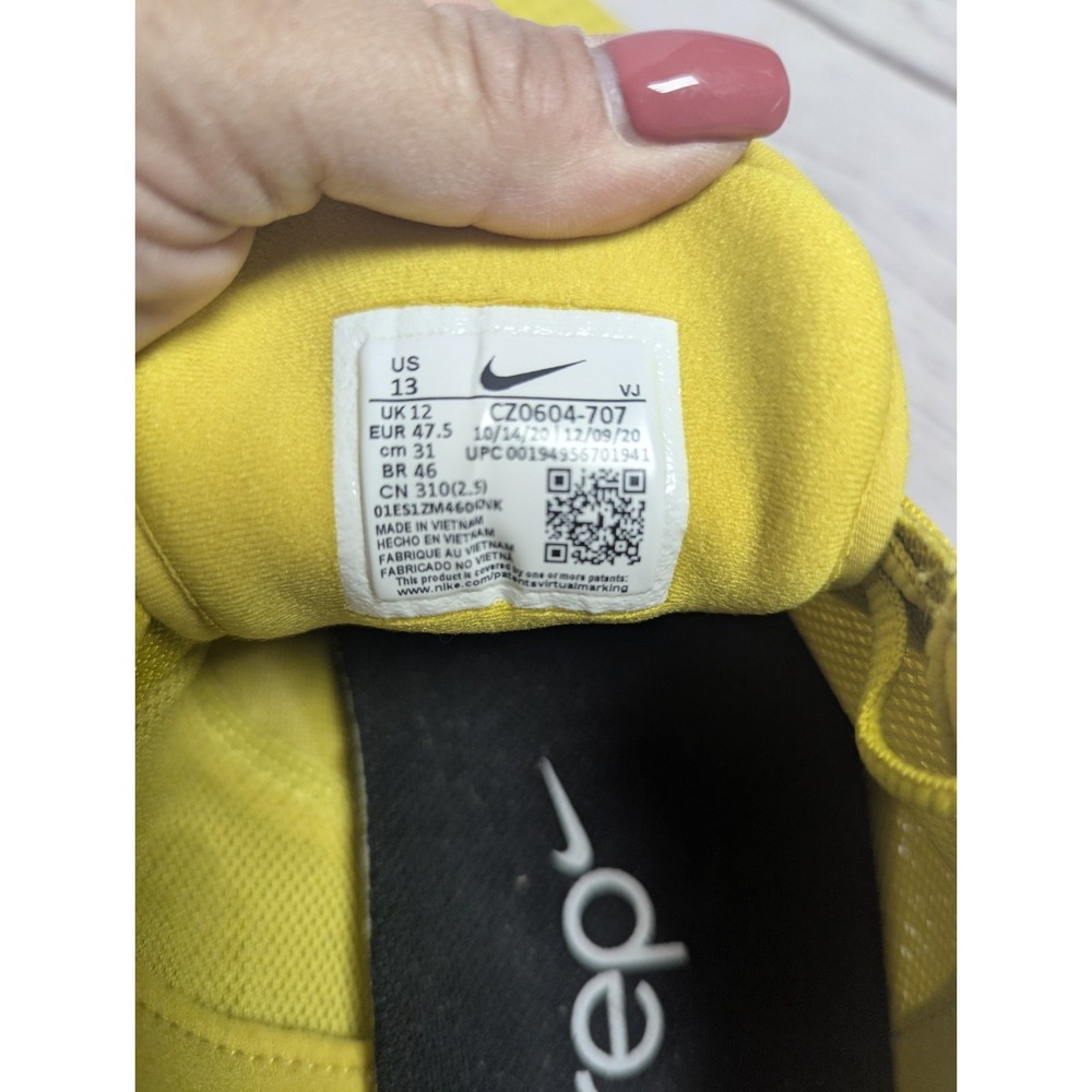 Nike SuperRep Go 2 Men's 13 Bright Citron Yellow Athletic Shoes CZ0604-707 EUC - Picture 8 of 8